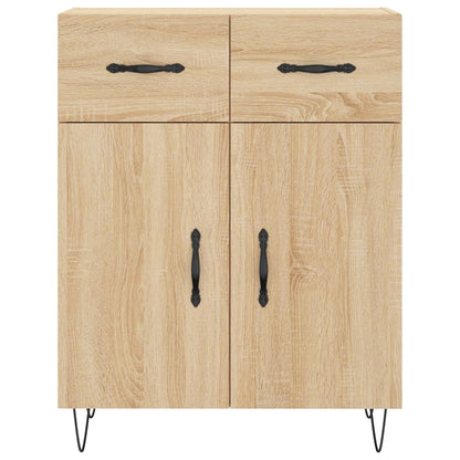 Skříň Highboard Dub Sonoma 69,5 X 34 X 180 Cm Kompozitní Dřevo
