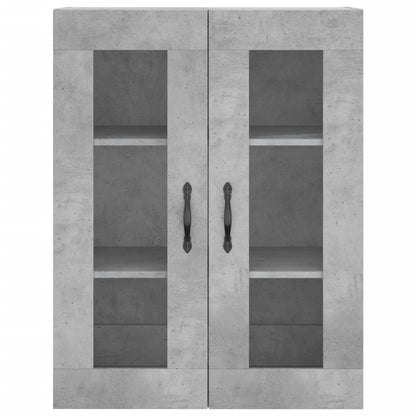 Skříň Highboard Betonově Šedá 69,5X34X180 Cm Kompozitní Dřevo