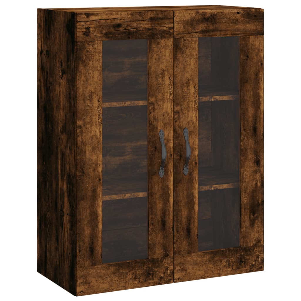 Skříň Highboard Kouřový Dub 69,5 X 34 X 180 Cm Kompozitní Dřevo