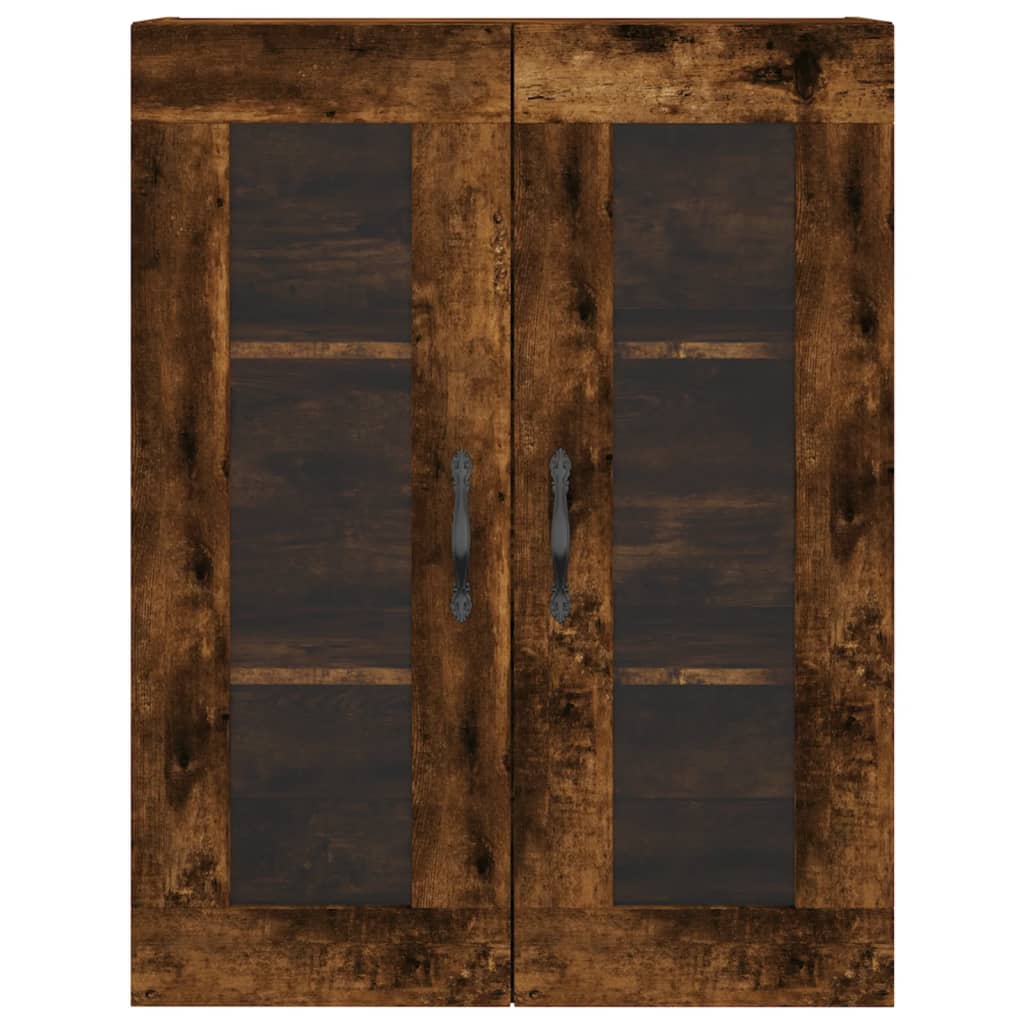 Skříň Highboard Kouřový Dub 69,5 X 34 X 180 Cm Kompozitní Dřevo