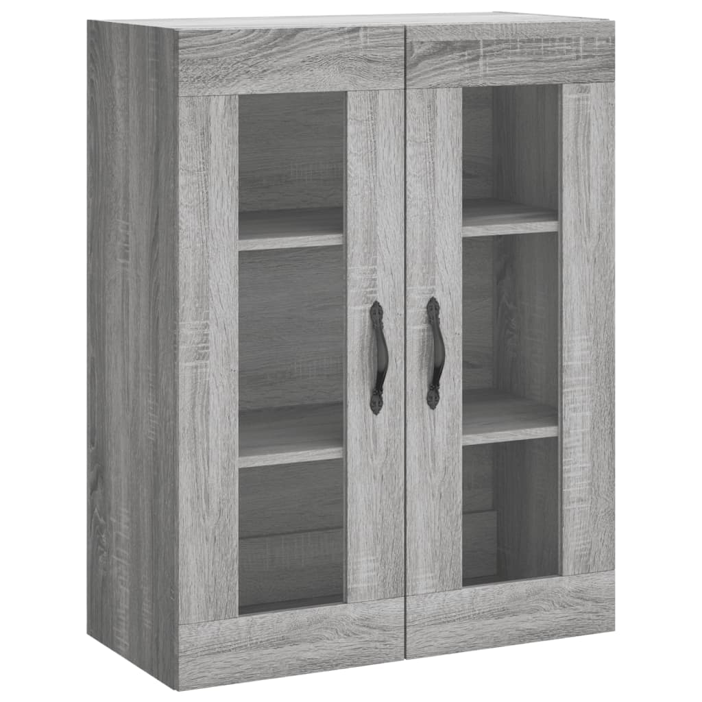 Skříň Highboard Šedá Sonoma 69,5 X 34 X 180 Cm Kompozitní Dřevo
