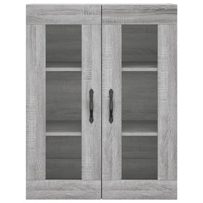 Skříň Highboard Šedá Sonoma 69,5 X 34 X 180 Cm Kompozitní Dřevo