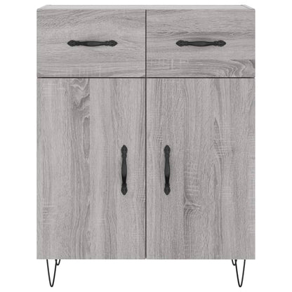 Skříň Highboard Šedá Sonoma 69,5 X 34 X 180 Cm Kompozitní Dřevo