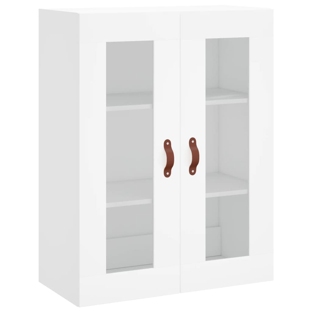 Skříň Highboard Bílá 69,5 X 34 X 180 Cm Kompozitní Dřevo
