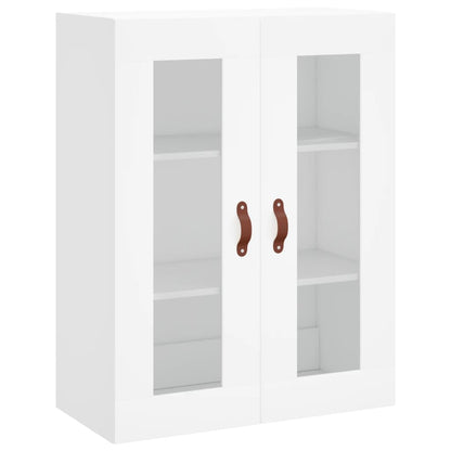 Skříň Highboard Bílá 69,5 X 34 X 180 Cm Kompozitní Dřevo