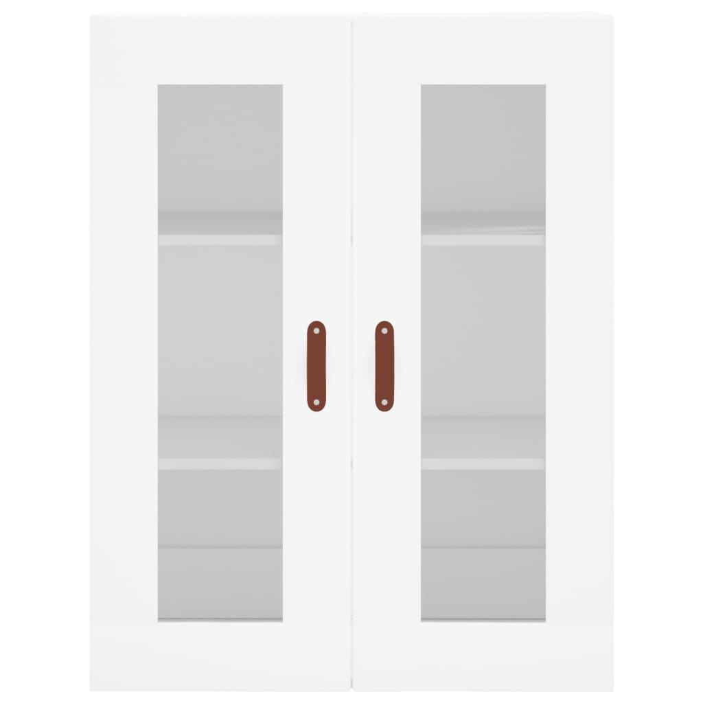 Skříň Highboard Bílá 69,5 X 34 X 180 Cm Kompozitní Dřevo
