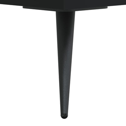 Skříň Highboard Černá 69,5 X 34 X 180 Cm Kompozitní Dřevo