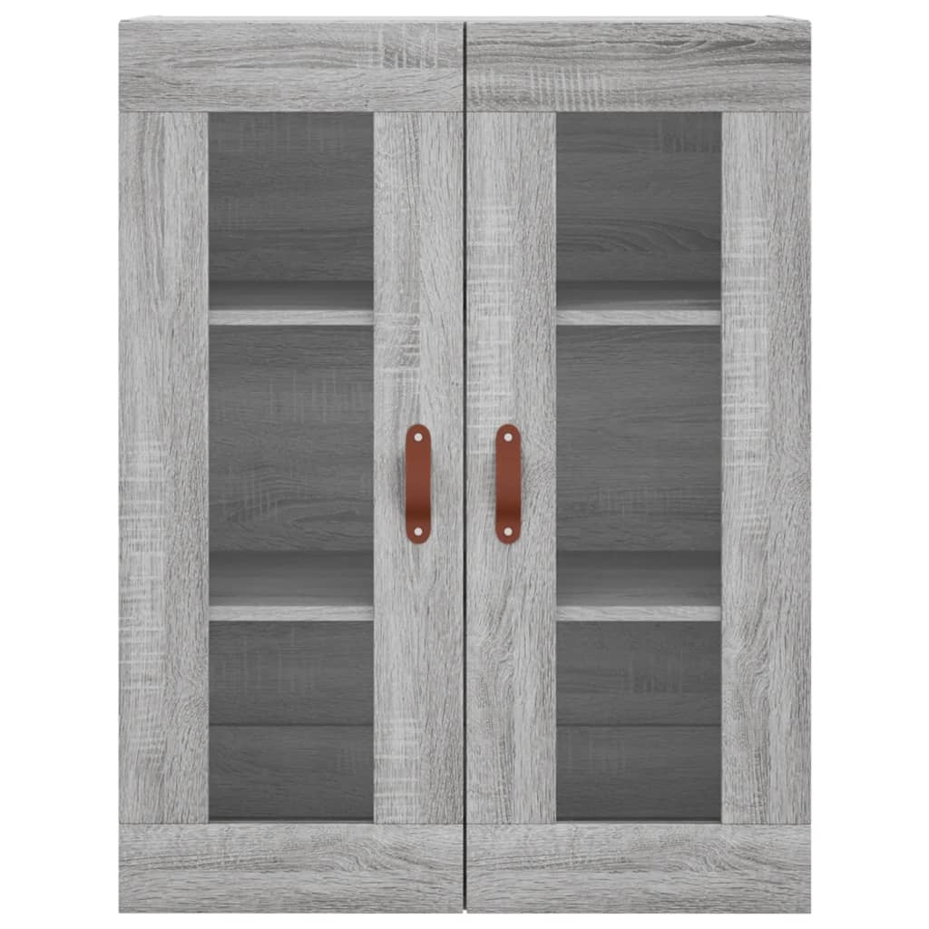 Skříň Highboard Šedá Sonoma 69,5 X 34 X 180 Cm Kompozitní Dřevo
