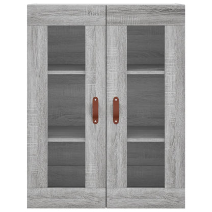 Skříň Highboard Šedá Sonoma 69,5 X 34 X 180 Cm Kompozitní Dřevo