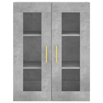 Skříň Highboard Betonově Šedá 69,5X34X180 Cm Kompozitní Dřevo
