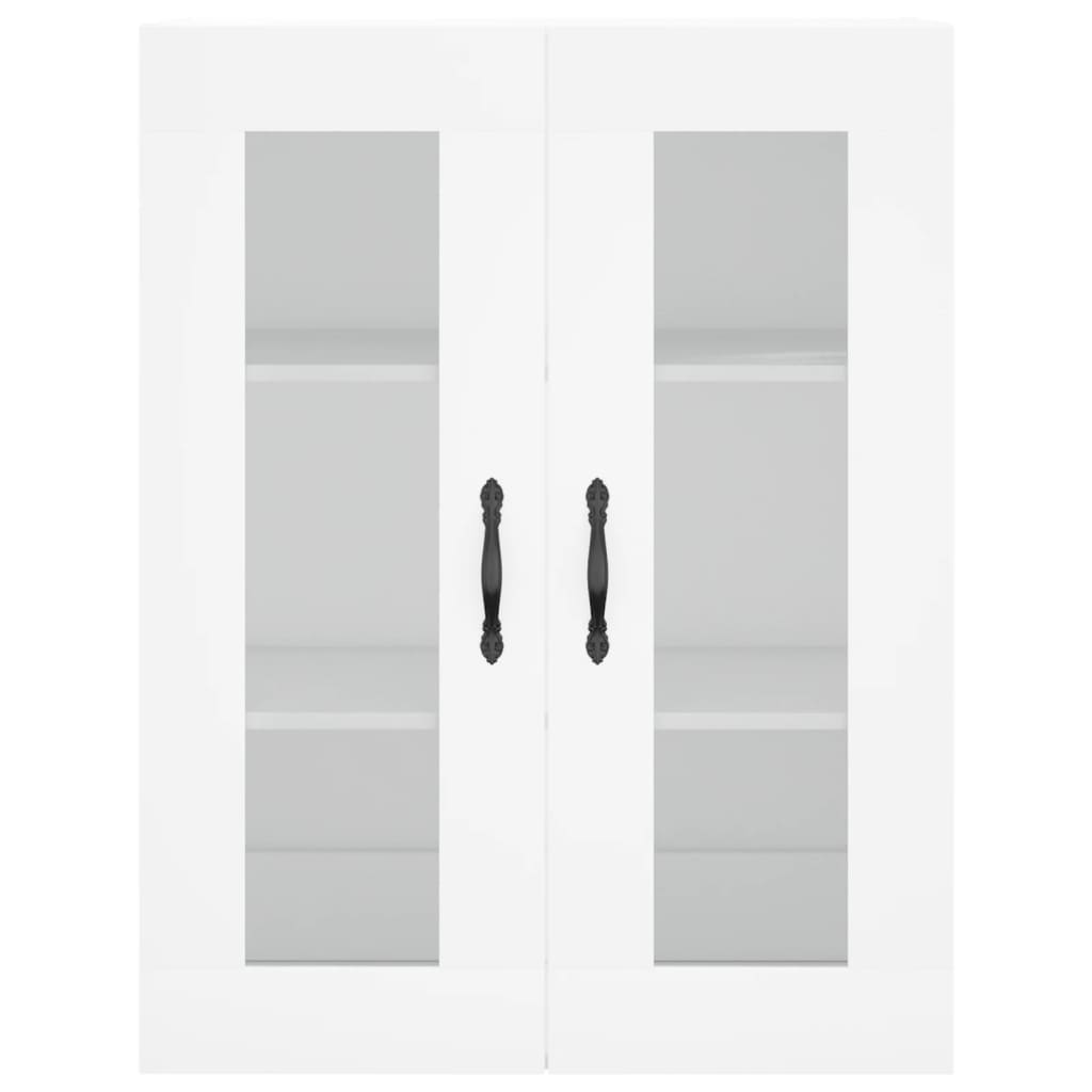 Skříň Highboard Bílá 69,5 X 34 X 180 Cm Kompozitní Dřevo