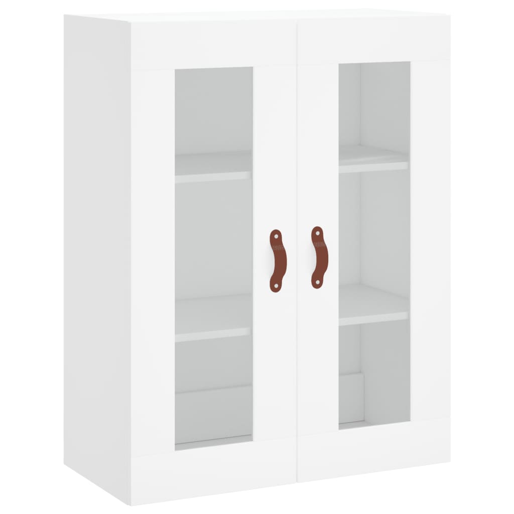 Skříň Highboard Bílá 69,5 X 34 X 180 Cm Kompozitní Dřevo