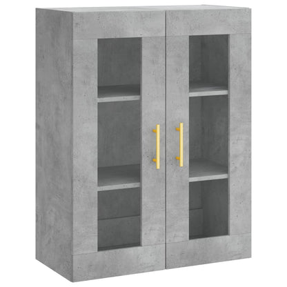Skříň Highboard Betonově Šedá 69,5X34X180 Cm Kompozitní Dřevo