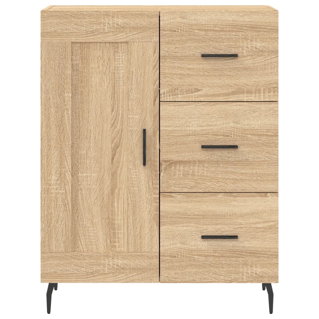 Skříň Highboard Dub Sonoma 69,5 X 34 X 180 Cm Kompozitní Dřevo