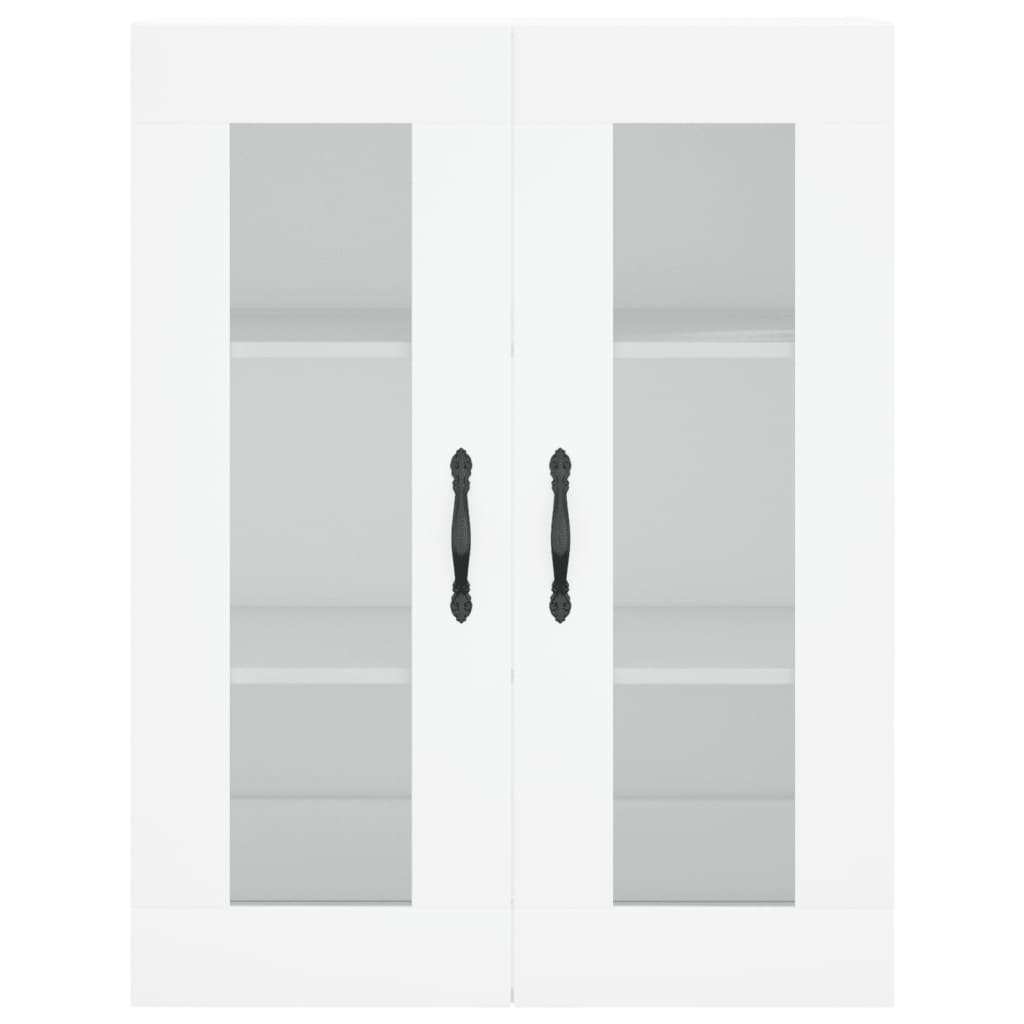 Skříň Highboard Bílá 69,5 X 34 X 180 Cm Kompozitní Dřevo