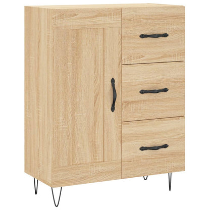 Skříň Highboard Dub Sonoma 69,5 X 34 X 180 Cm Kompozitní Dřevo