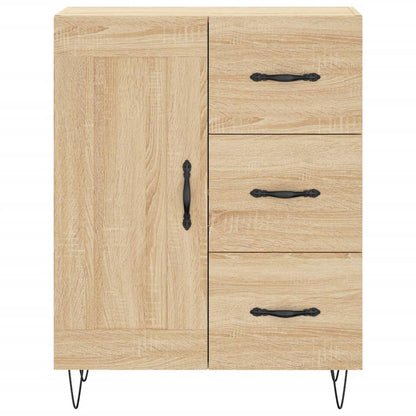 Skříň Highboard Dub Sonoma 69,5 X 34 X 180 Cm Kompozitní Dřevo