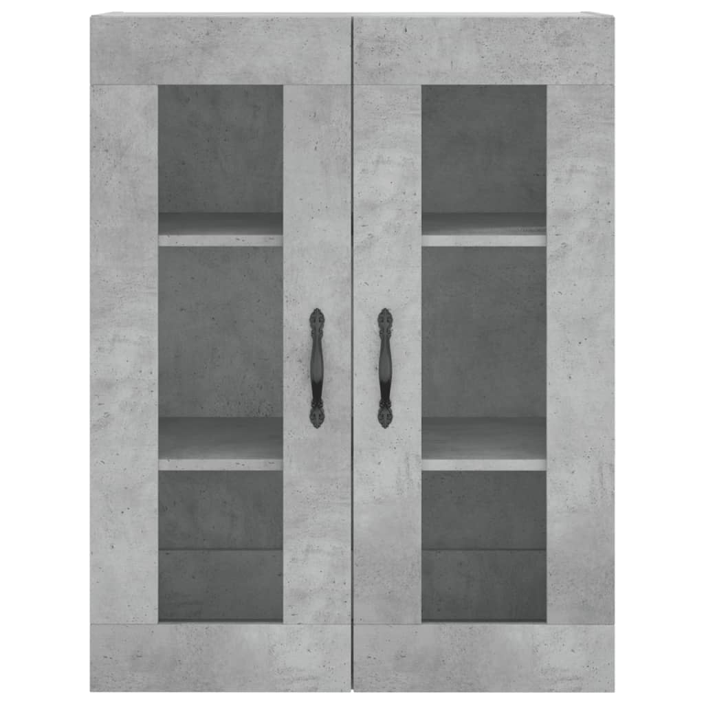 Skříň Highboard Betonově Šedá 69,5X34X180 Cm Kompozitní Dřevo
