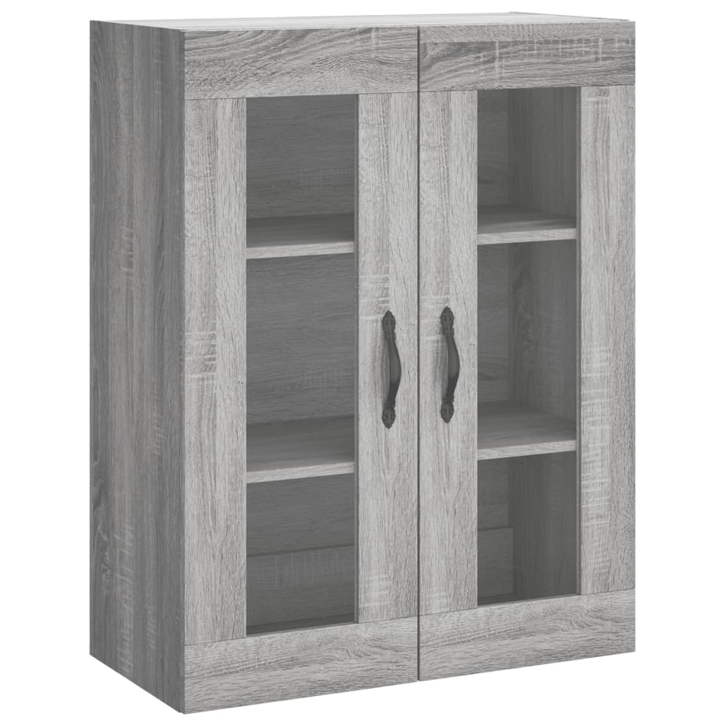Skříň Highboard Šedá Sonoma 69,5 X 34 X 180 Cm Kompozitní Dřevo