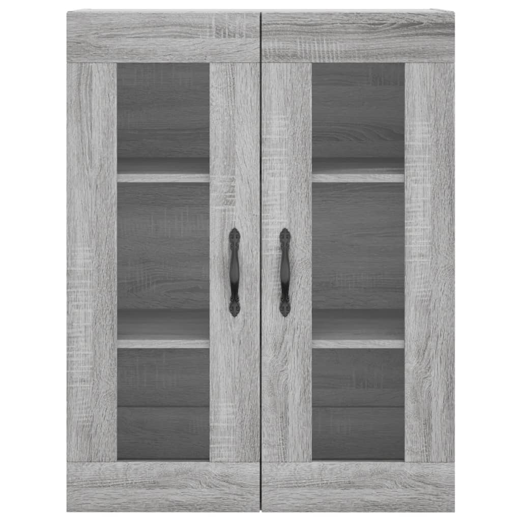 Skříň Highboard Šedá Sonoma 69,5 X 34 X 180 Cm Kompozitní Dřevo
