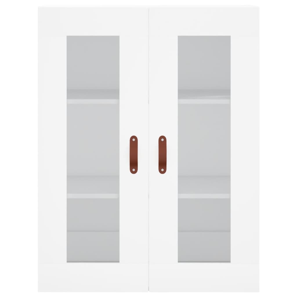 Skříň Highboard Bílá 69,5 X 34 X 180 Cm Kompozitní Dřevo