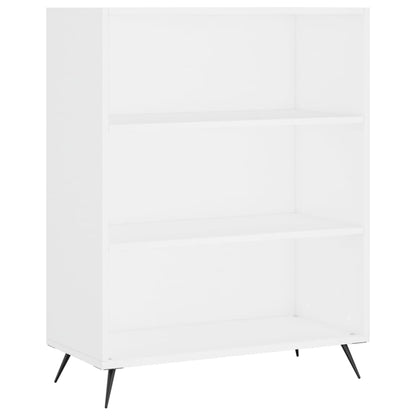 Skříň Highboard Bílá 69,5 X 34 X 180 Cm Kompozitní Dřevo