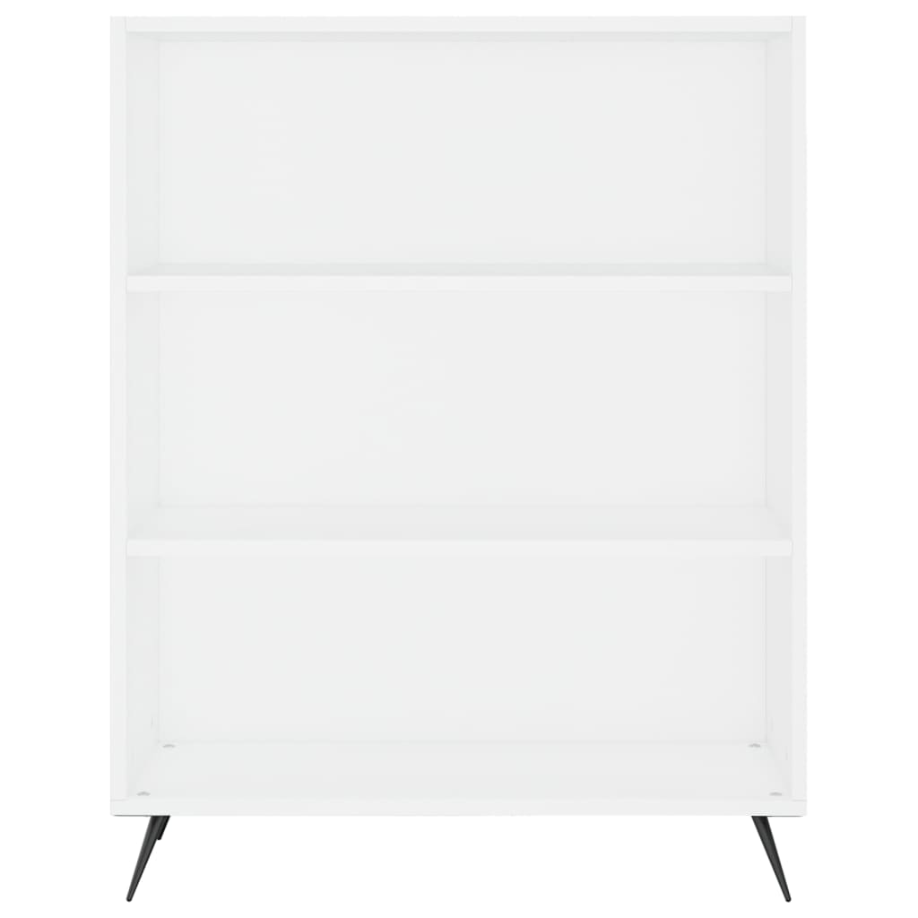 Skříň Highboard Bílá 69,5 X 34 X 180 Cm Kompozitní Dřevo