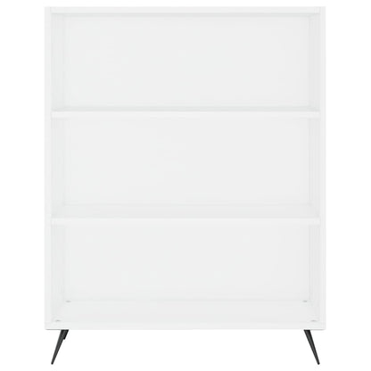 Skříň Highboard Bílá 69,5 X 34 X 180 Cm Kompozitní Dřevo