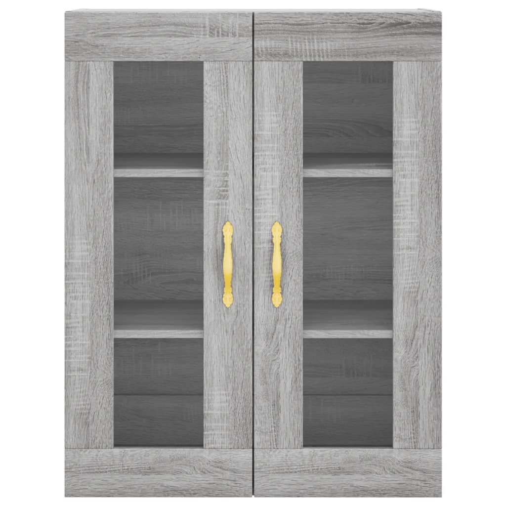 Skříň Highboard Šedá Sonoma 69,5 X 34 X 180 Cm Kompozitní Dřevo