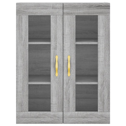 Skříň Highboard Šedá Sonoma 69,5 X 34 X 180 Cm Kompozitní Dřevo