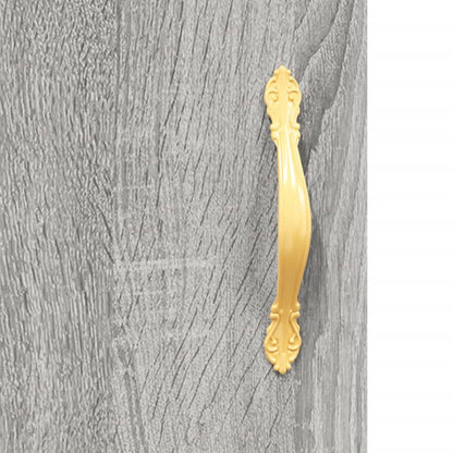 Skříň Highboard Šedá Sonoma 69,5 X 34 X 180 Cm Kompozitní Dřevo