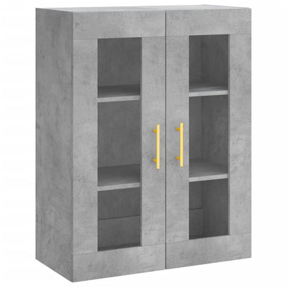 Skříň Highboard Betonově Šedá 69,5X34X180 Cm Kompozitní Dřevo
