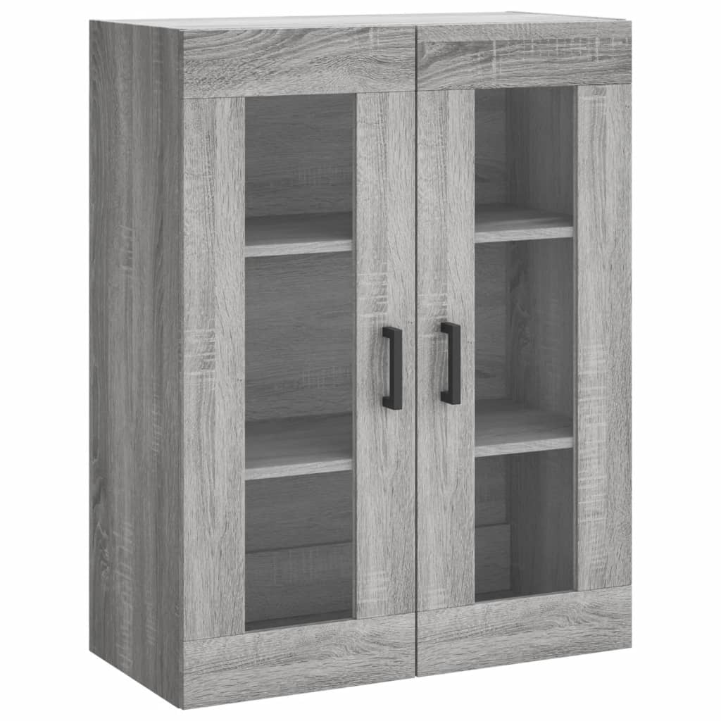 Skříň Highboard Šedá Sonoma 69,5 X 34 X 180 Cm Kompozitní Dřevo