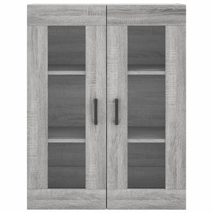 Skříň Highboard Šedá Sonoma 69,5 X 34 X 180 Cm Kompozitní Dřevo