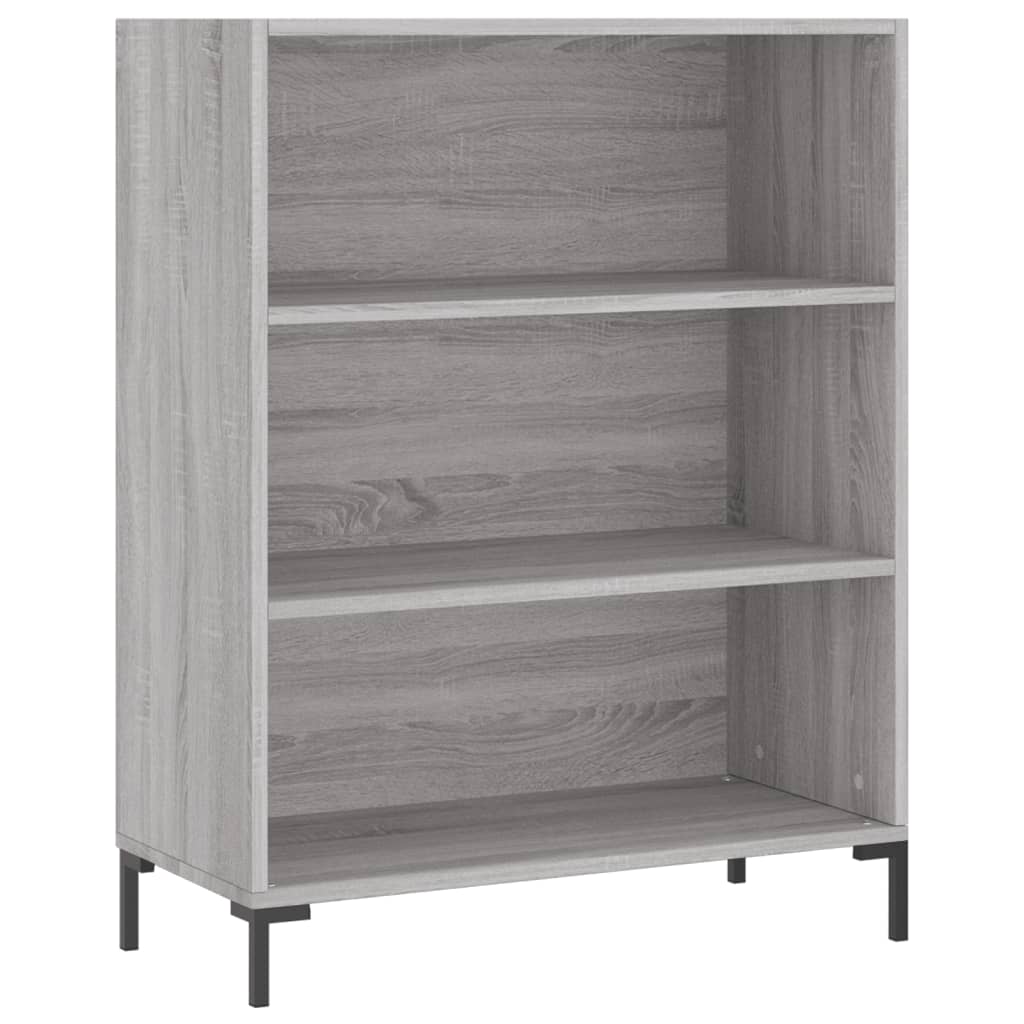 Skříň Highboard Šedá Sonoma 69,5 X 34 X 180 Cm Kompozitní Dřevo