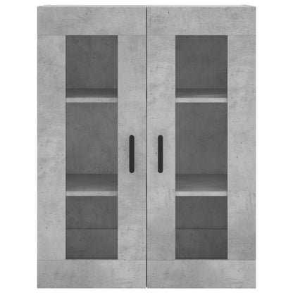 Skříň Highboard Betonově Šedá 69,5X34X180 Cm Kompozitní Dřevo
