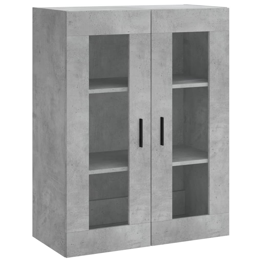 Skříň Highboard Betonově Šedá 69,5X34X180 Cm Kompozitní Dřevo