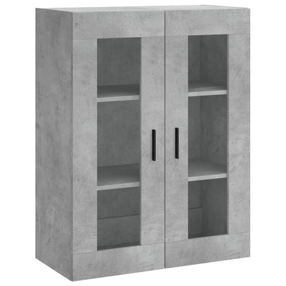 Skříň Highboard Betonově Šedá 69,5X34X180 Cm Kompozitní Dřevo
