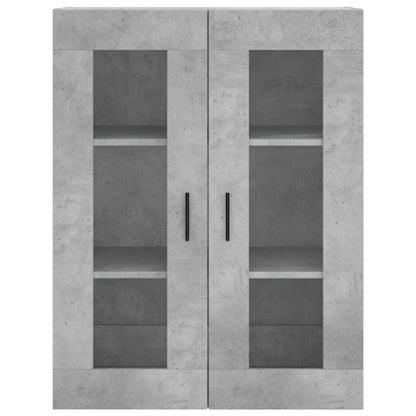 Skříň Highboard Betonově Šedá 69,5X34X180 Cm Kompozitní Dřevo