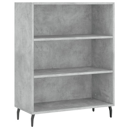 Skříň Highboard Betonově Šedá 69,5X34X180 Cm Kompozitní Dřevo