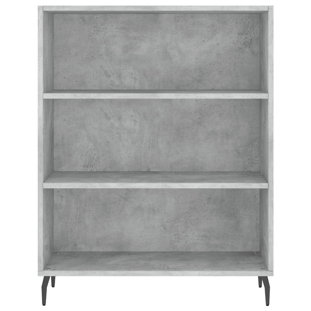 Skříň Highboard Betonově Šedá 69,5X34X180 Cm Kompozitní Dřevo