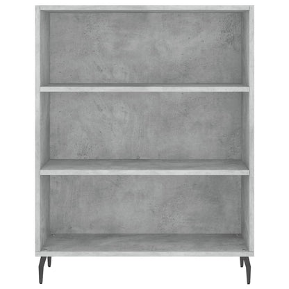 Skříň Highboard Betonově Šedá 69,5X34X180 Cm Kompozitní Dřevo