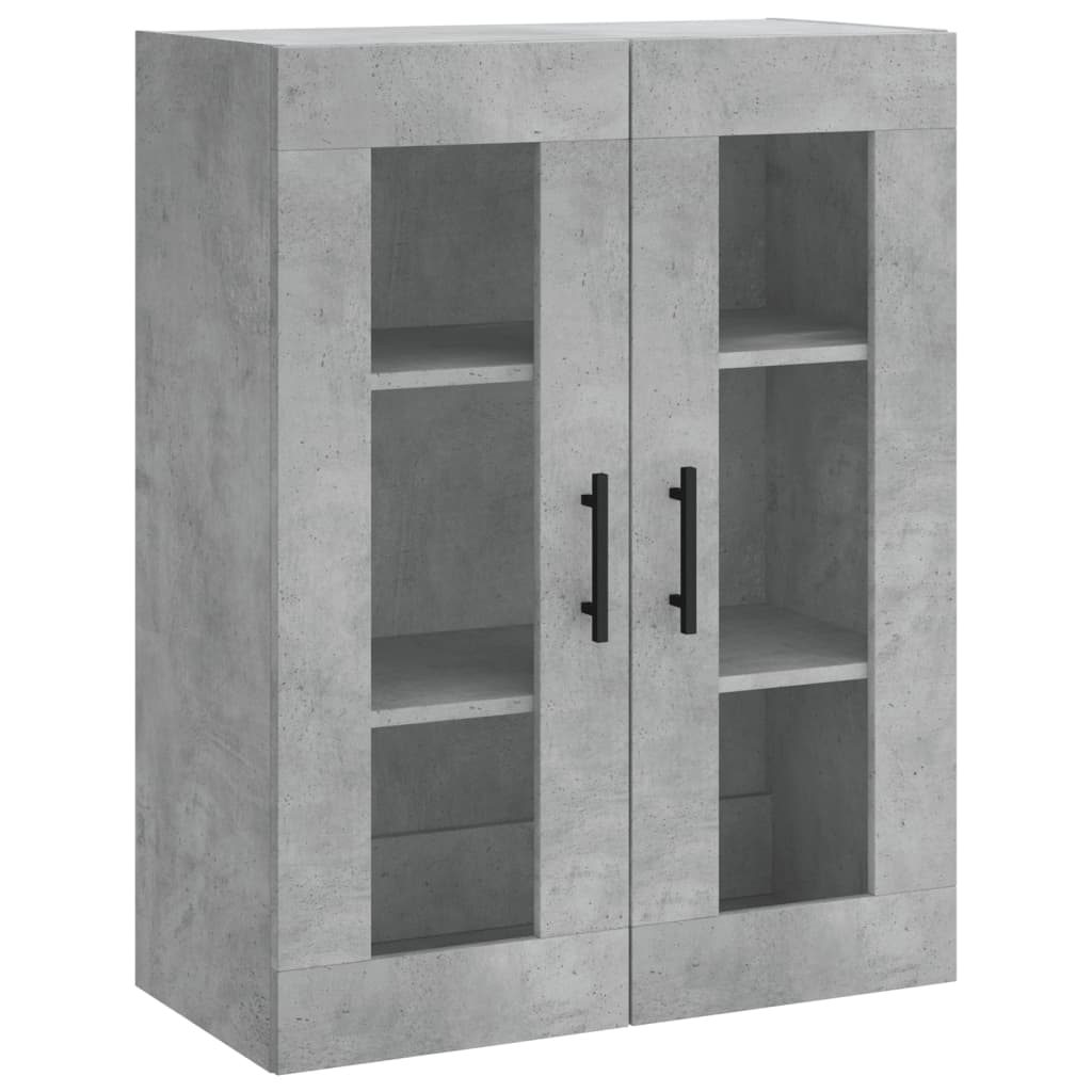 Skříň Highboard Betonově Šedá 69,5X34X180 Cm Kompozitní Dřevo