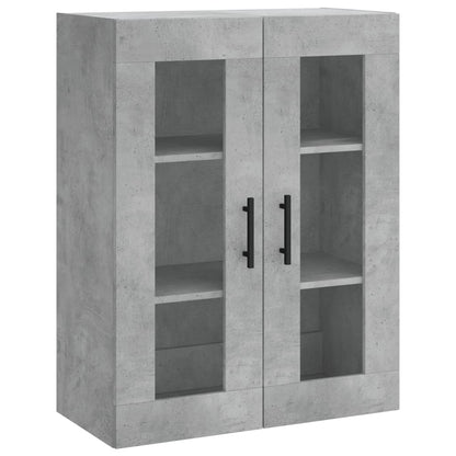 Skříň Highboard Betonově Šedá 69,5X34X180 Cm Kompozitní Dřevo
