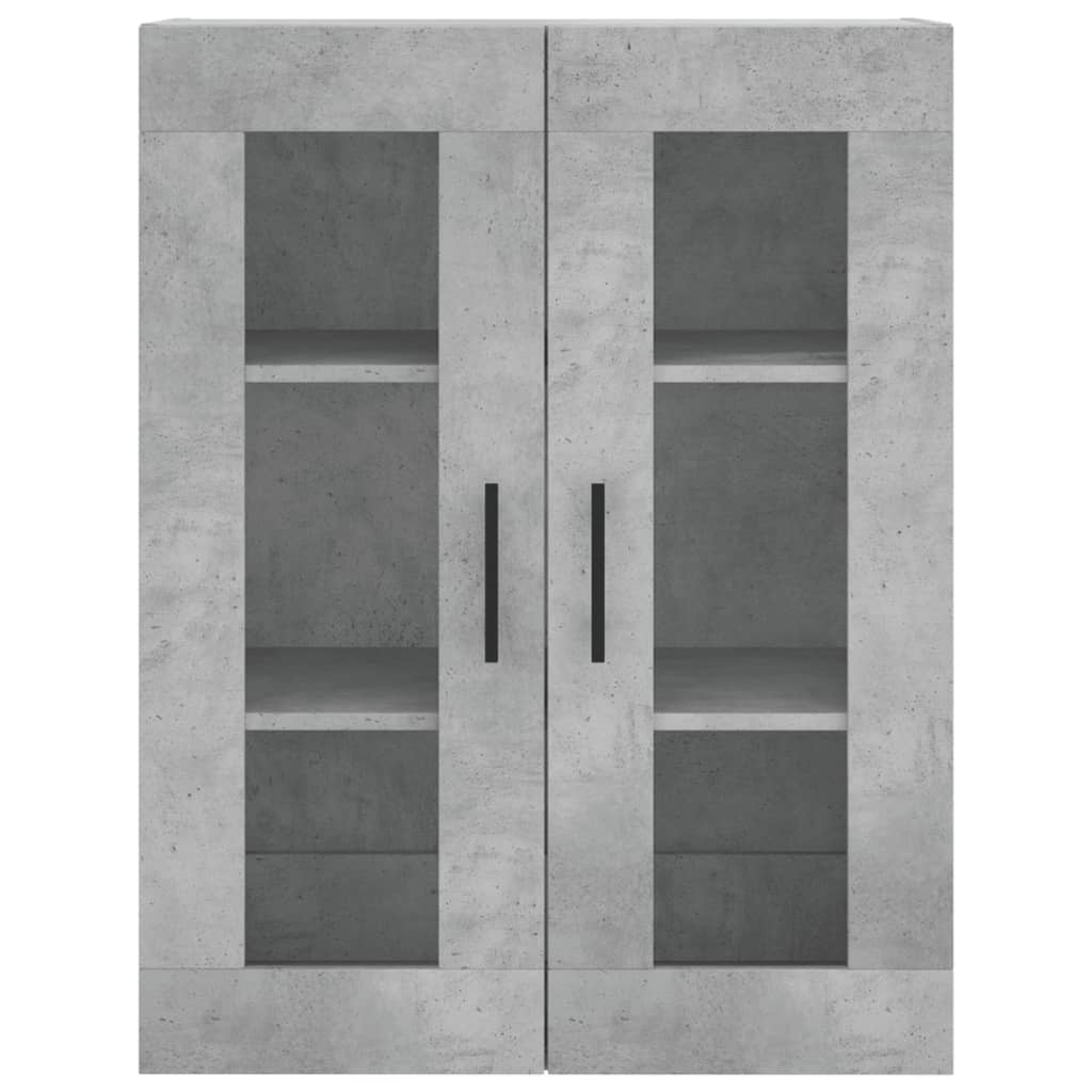 Skříň Highboard Betonově Šedá 69,5X34X180 Cm Kompozitní Dřevo