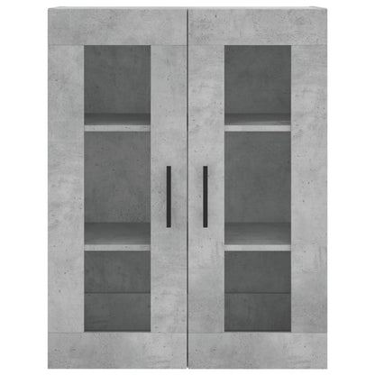 Skříň Highboard Betonově Šedá 69,5X34X180 Cm Kompozitní Dřevo
