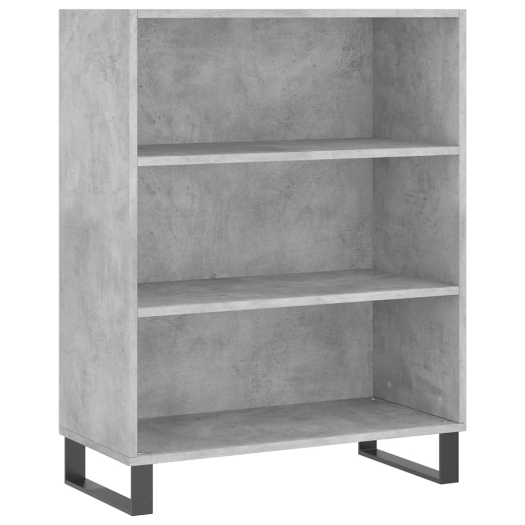 Skříň Highboard Betonově Šedá 69,5X34X180 Cm Kompozitní Dřevo