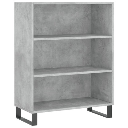 Skříň Highboard Betonově Šedá 69,5X34X180 Cm Kompozitní Dřevo