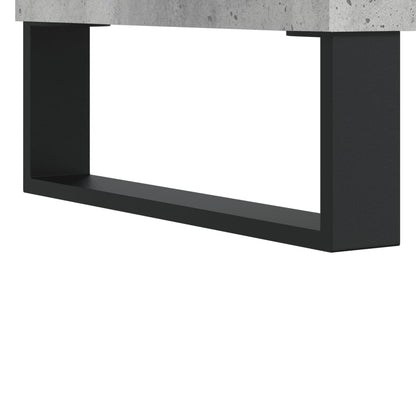 Skříň Highboard Betonově Šedá 69,5X34X180 Cm Kompozitní Dřevo