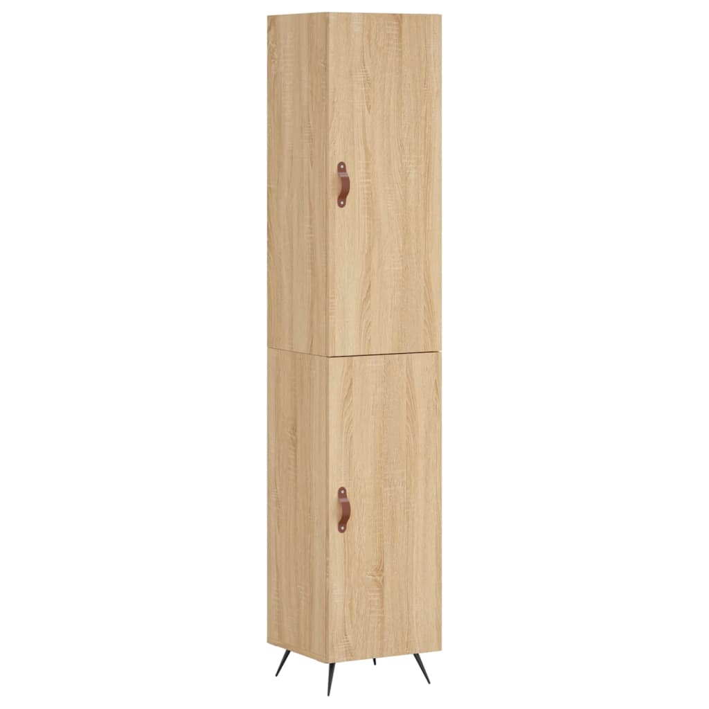 Skříň Highboard 34,5 X 34 X 180 Cm Kompozitní Dřevo
